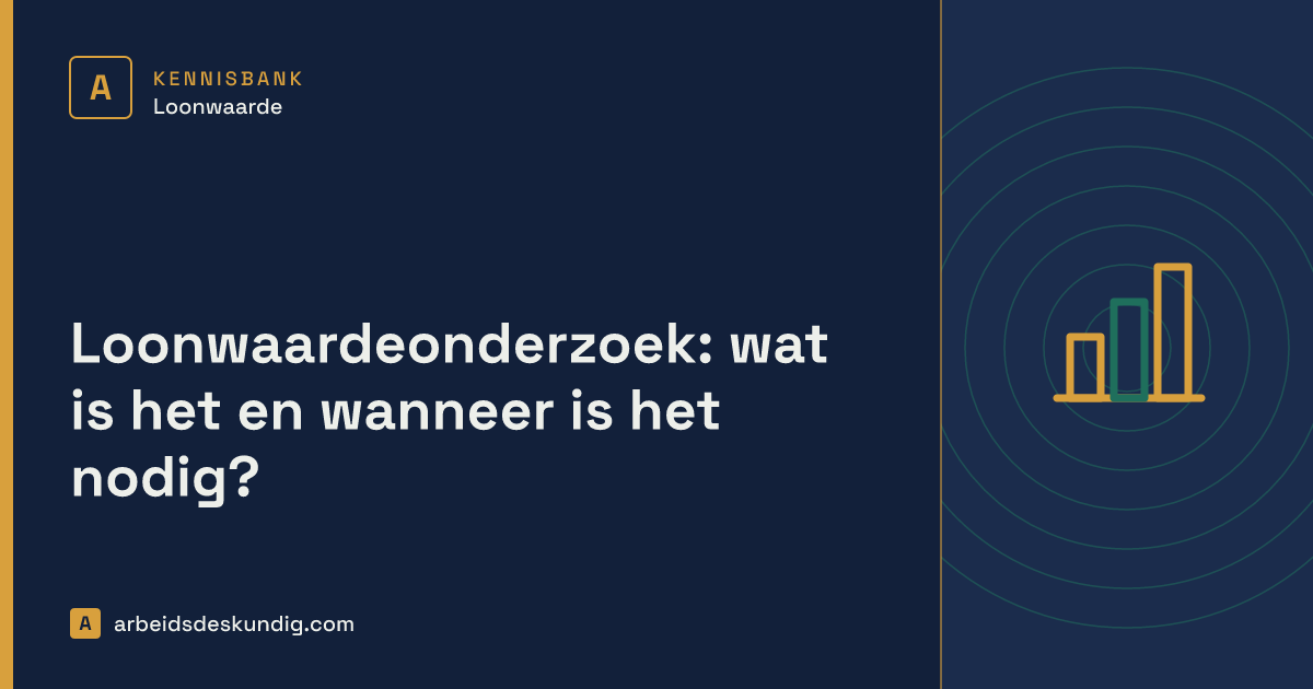 Kennisbank: Loonwaardeonderzoek: wat is het en wanneer is het nodig?