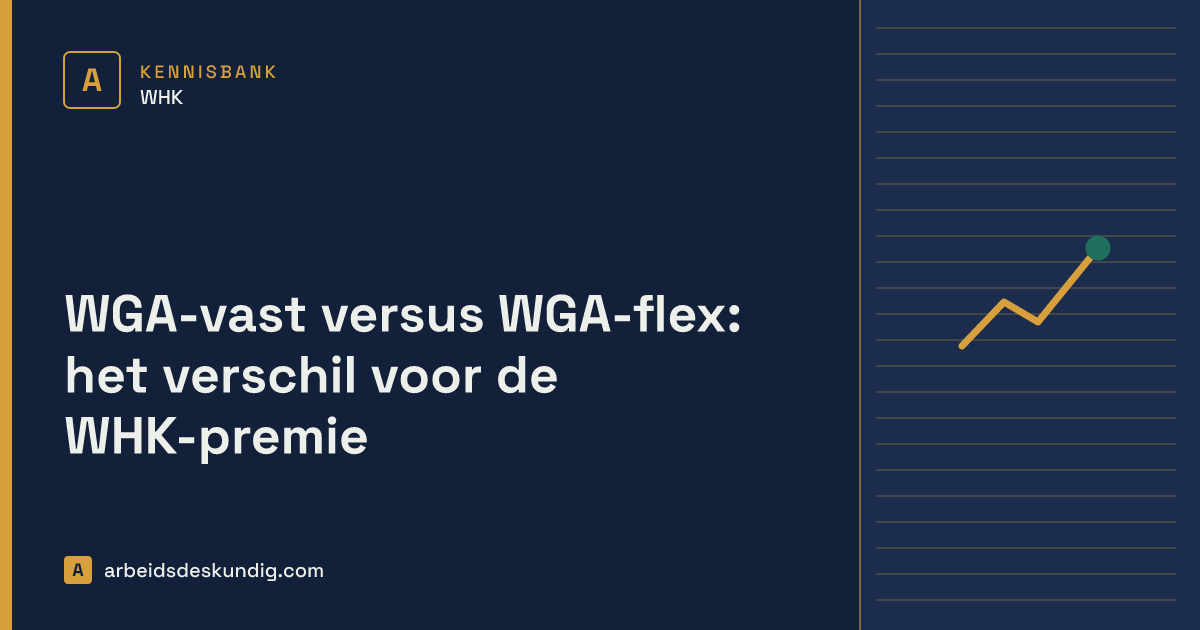 Kennisbank: WGA-vast versus WGA-flex: het verschil voor de WHK-premie